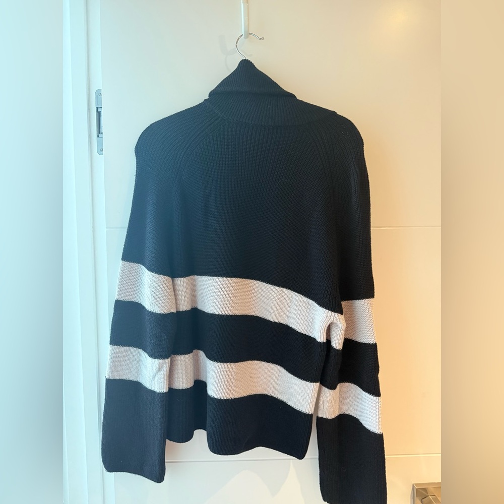 COS Black and Cream Striped Sweater - Picture 4 of 4